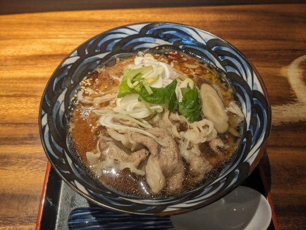 「牛そば　880円」@石垣牛つけ蕎麦 じごろ 一蓮の写真