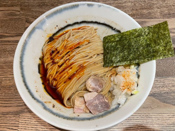 「【限定】辛秋刀魚味付替玉」@中華そば 麺壁九年 本店の写真