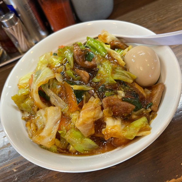 「スタミナ冷やし（1.5玉）＋味玉」@スタミナラーメン がむしゃの写真