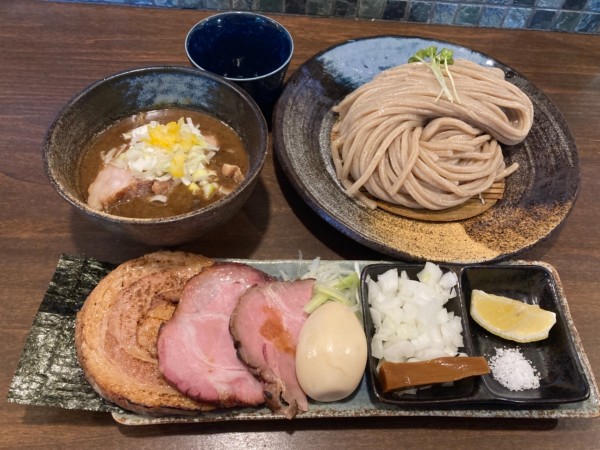 「汁並つけ麺・麺大・特製トッピング」@麺屋みつば＋クローバーの写真