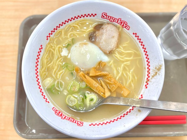 「玉子入りラーメン 450」@スガキヤ 蒲郡アピタ店の写真