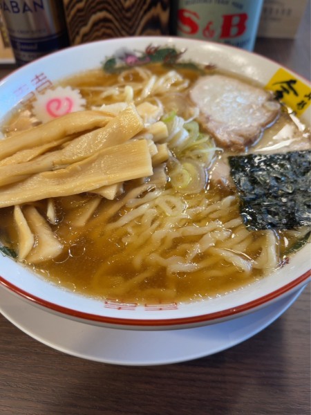 「ラーメン　メンマ」@中華そば金ちゃん 東京 寒河江屋の写真