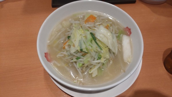 「野菜たっぷりタンメン」@日高屋 西日暮里東口店の写真