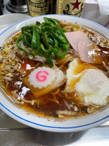 「五目そば 半熟卵変更」@中華そば みたかの写真