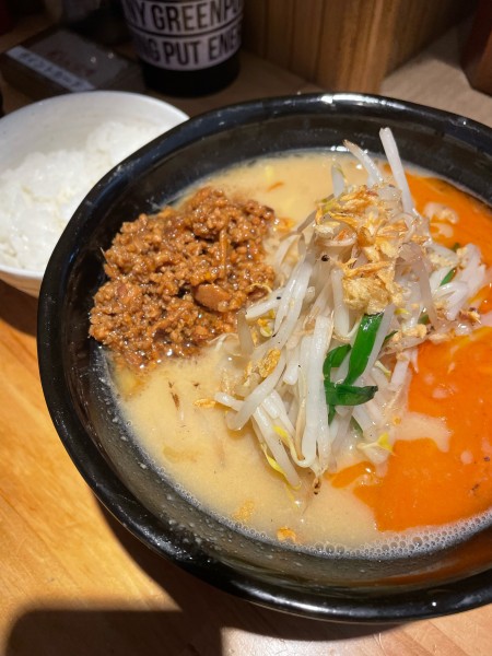 「味噌担々麺 ライス」@花木流味噌 三鷹店の写真