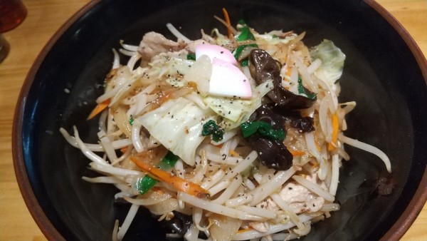 「まぜそば・麺半分+サービスライス(¥880)」@荻窪 武茂の写真