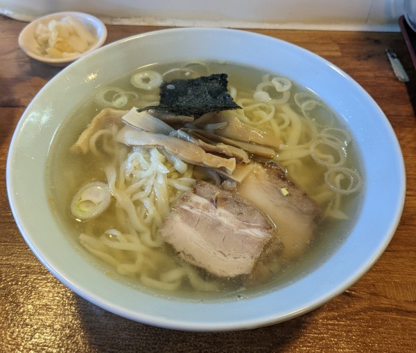「Aランチ(塩味ラーメン + 半チャーハン)」@佐野ラーメン たかのの写真