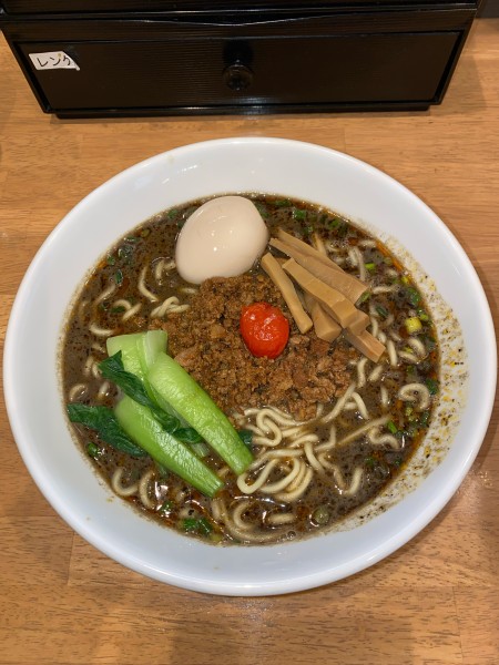 「黒胡麻味噌担々麺大盛煮玉子¥1,170円(限定)」@麺処 湯咲の写真