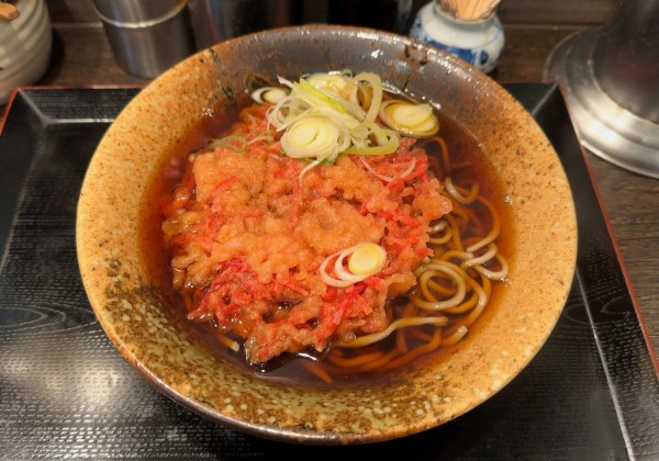 「紅しょうが天そば(500円)」@三松 青砥店の写真