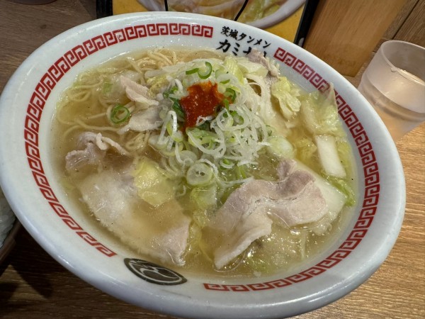 「茨城タンメン+タンカラセット」@茨城タンメン カミナリ 我孫子店の写真