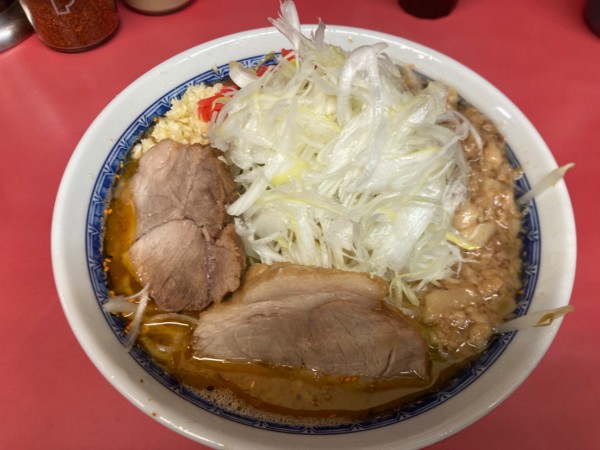 「ラーメン+ねぎ+つけ味」@ラーメン二郎 桜台駅前店の写真