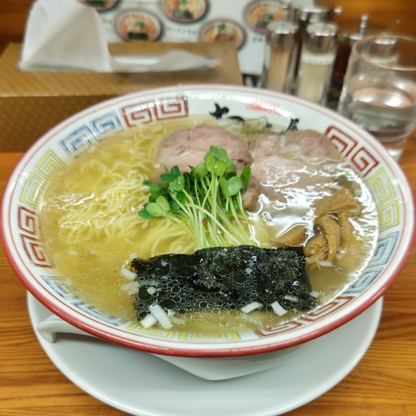 「支那そば(塩 大盛)」@ちばき屋 葛西店の写真