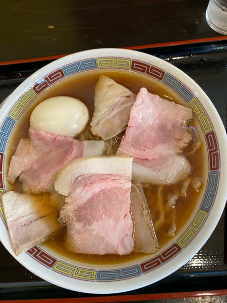 「ちゃーしゅー麺味玉トッピング」@松屋製麺所の写真