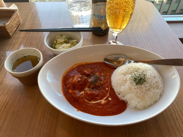 「バターチキンランチセット 1080円」@ローカルインディア 京王聖蹟桜ヶ丘店の写真