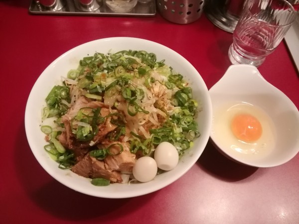 「汁無しそば ミニ(930円)」@豚らーめん ミドリカワの写真