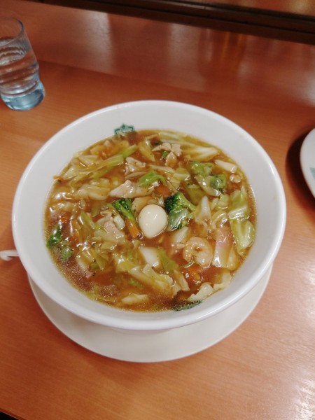「五目あんかけラーメン(670円)」@日高屋 岩槻ワッツ店の写真