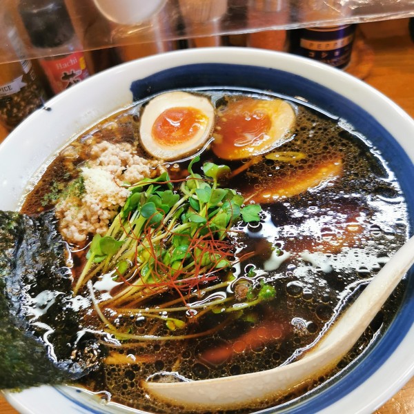 「黒鶏そば」@麺屋 鶏口の写真