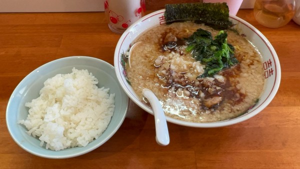 「とんこつ醤油ラーメン大盛（930円）」@中華そば 亜雄の写真