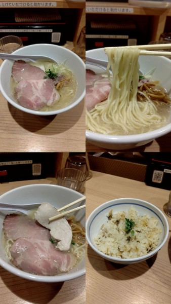 「くらむそば(塩)+あさりの混ぜご飯 並(¥1000+250)」@貝出汁中華そば くらむの写真