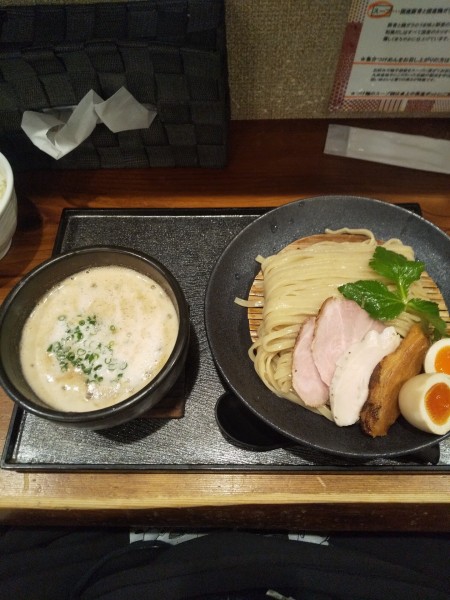 「魚介つけ麺（味玉付き）」@麺家 半蔵の写真