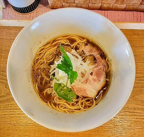 「限定デュクセルとポークスープ 和え玉ピリ辛ボロネーゼ」@中華蕎麦 はざまの写真