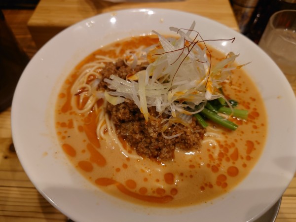 「担々麺+辛増し」@らーめん五葉 上福岡西口駅前店の写真
