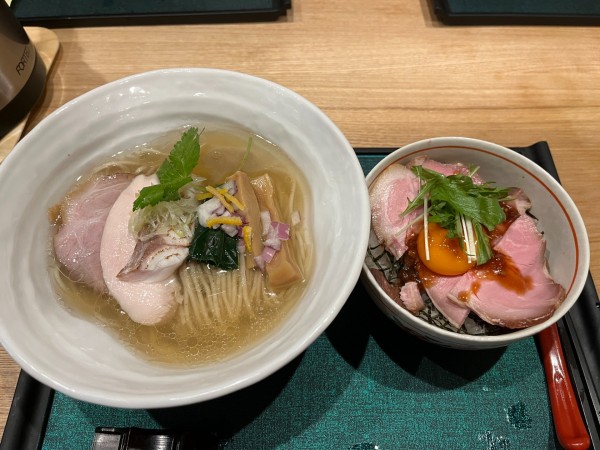 「淡麗あら炊き中華蕎麦 塩」@あら炊き中華そば たか田の写真