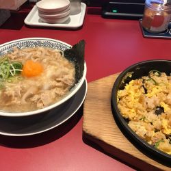 肉そば　炒飯セット