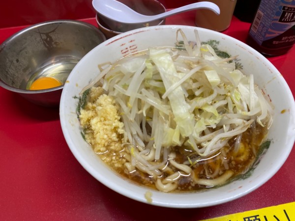 「麺半分豚1枚」@ラーメン二郎 越谷店の写真
