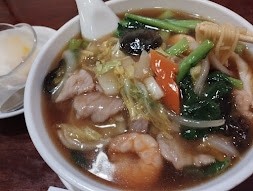 「五目そば醤油味(ランチ950)」@廣東飯店の写真