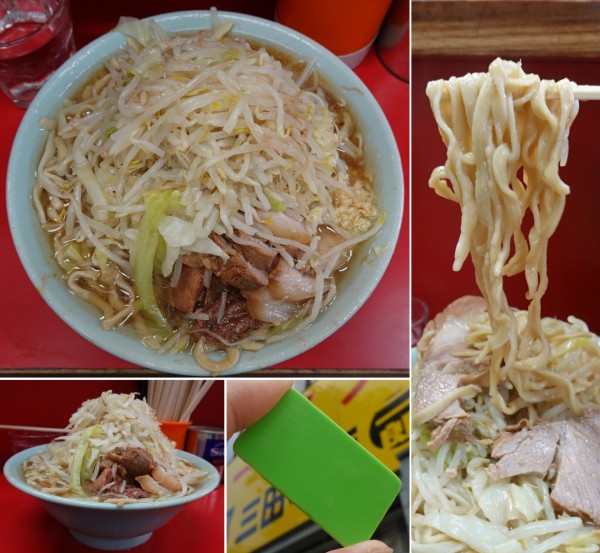 「ぶた入り大ラーメン 750円（ニンニク少し）」@ラーメン二郎 三田本店の写真