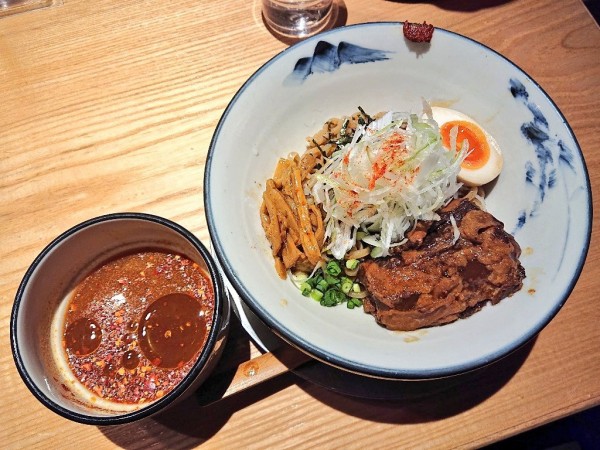 「辛紅つけ麺(並)＋追い柚子」@AFURI 辛紅 新宿サブナードの写真