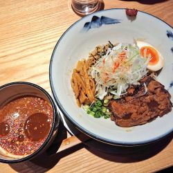 辛紅つけ麺(並)＋追い柚子