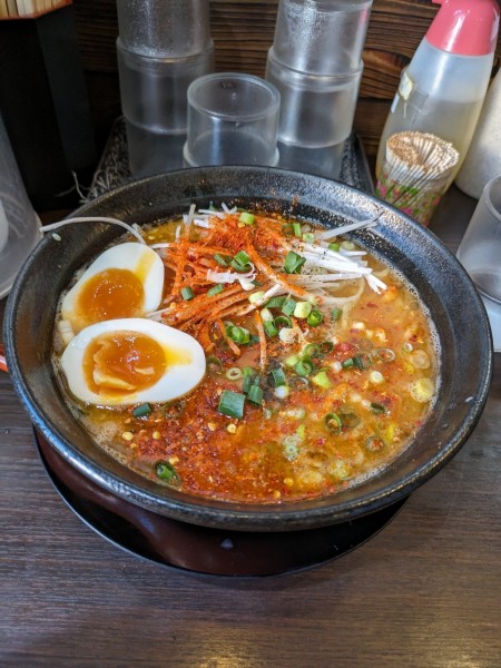 「旨辛肉みそらーめん」@らーめん 青木商店の写真