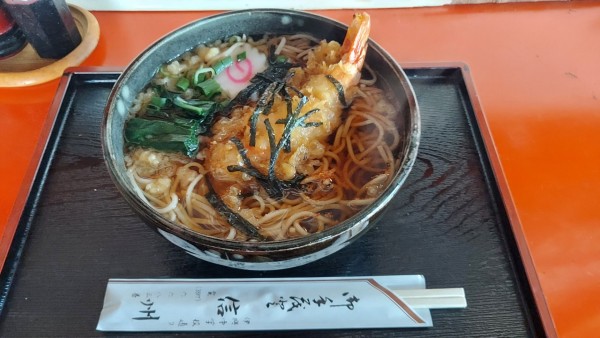 「海老天そば 800円」@信州の写真