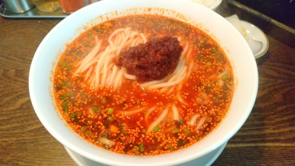 「担々麺　大　ライス」@okudo 東京 新宿御苑店の写真