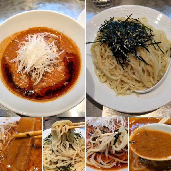 「担々つけ麺(限定)大盛＋１辛＝1300円」@麺 やまらぁの写真