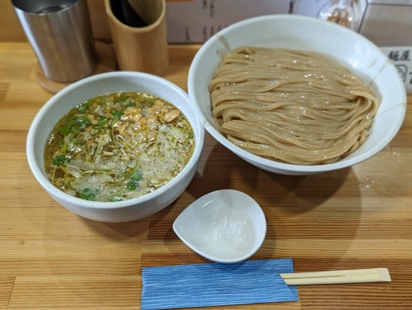 「限定あっさり塩つけ麺」@麺屋電龍の写真