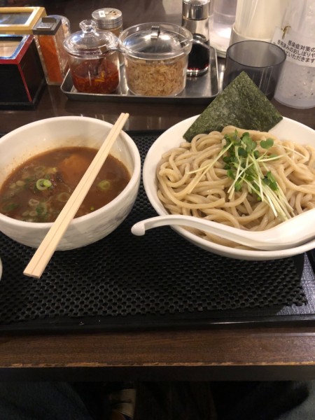 「つけ麺　大盛り　あつもり」@ブラウンの写真