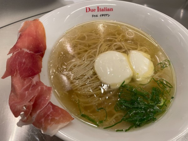 「生ハムフロマージュ1280円」@らぁ麺 ドゥエ イタリアン 東急プラザ渋谷の写真