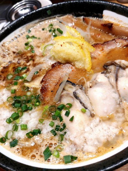 「熟成味噌牡蠣ラーメン」@浅草 熟成味噌らーめん のりあき・美々の写真
