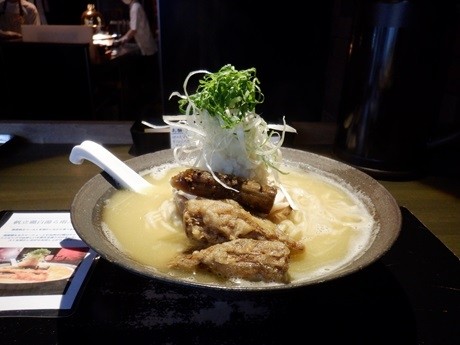 「帆立鶏白湯　塩」@雨は、やさしく No.2の写真