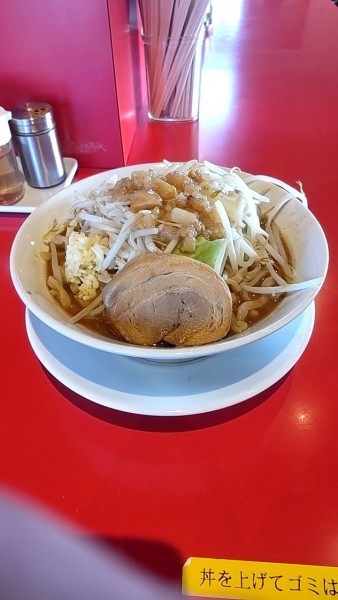 「極太麺」@ボディブローの写真