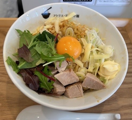 「チーズまぜそば 850円＋麺の大盛 150円。」@アトリエ・ド・つけ麺の写真