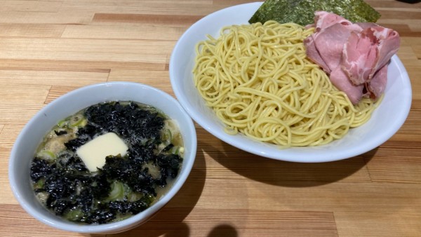 「期間限定 カキ塩あさりバターつけ麺」@一番だしラーメン しんせんの写真