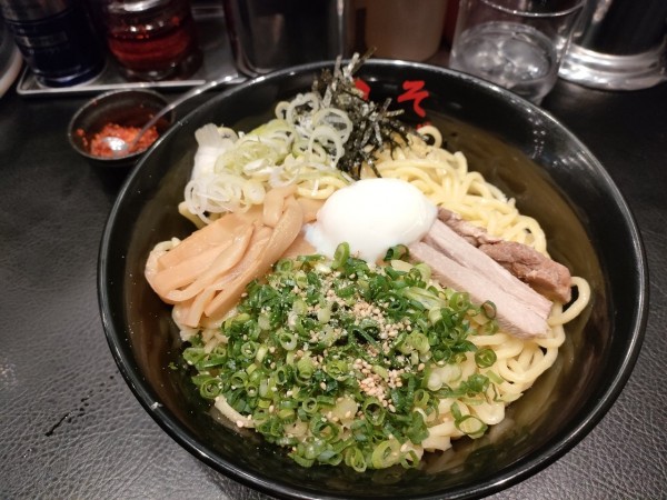 「油そばW　トッピングA」@東京油組総本店 元住吉組の写真