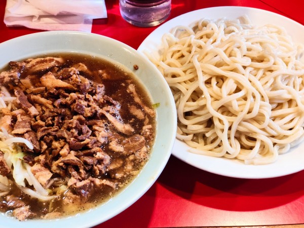 「チャシューやさいつけそば（中盛）」@丸長 目白店の写真