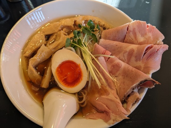 「鶏清湯らあめん+特製トッピング」@麺屋さんQの写真