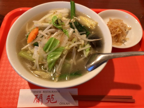 「タンメン（大盛り）」@蘭苑の写真