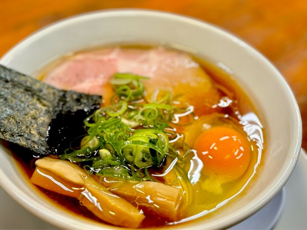 「和出汁月見らぁ麺（950円）」@会津ばんだいらーめん 伊勢崎店の写真